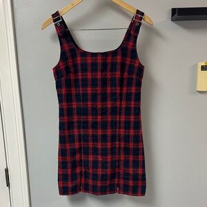 Cider Flannel Mini Dress